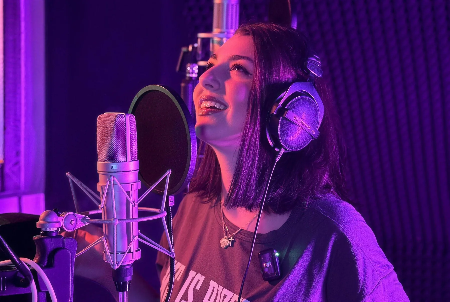 Sängerin bei der Vocal-Session