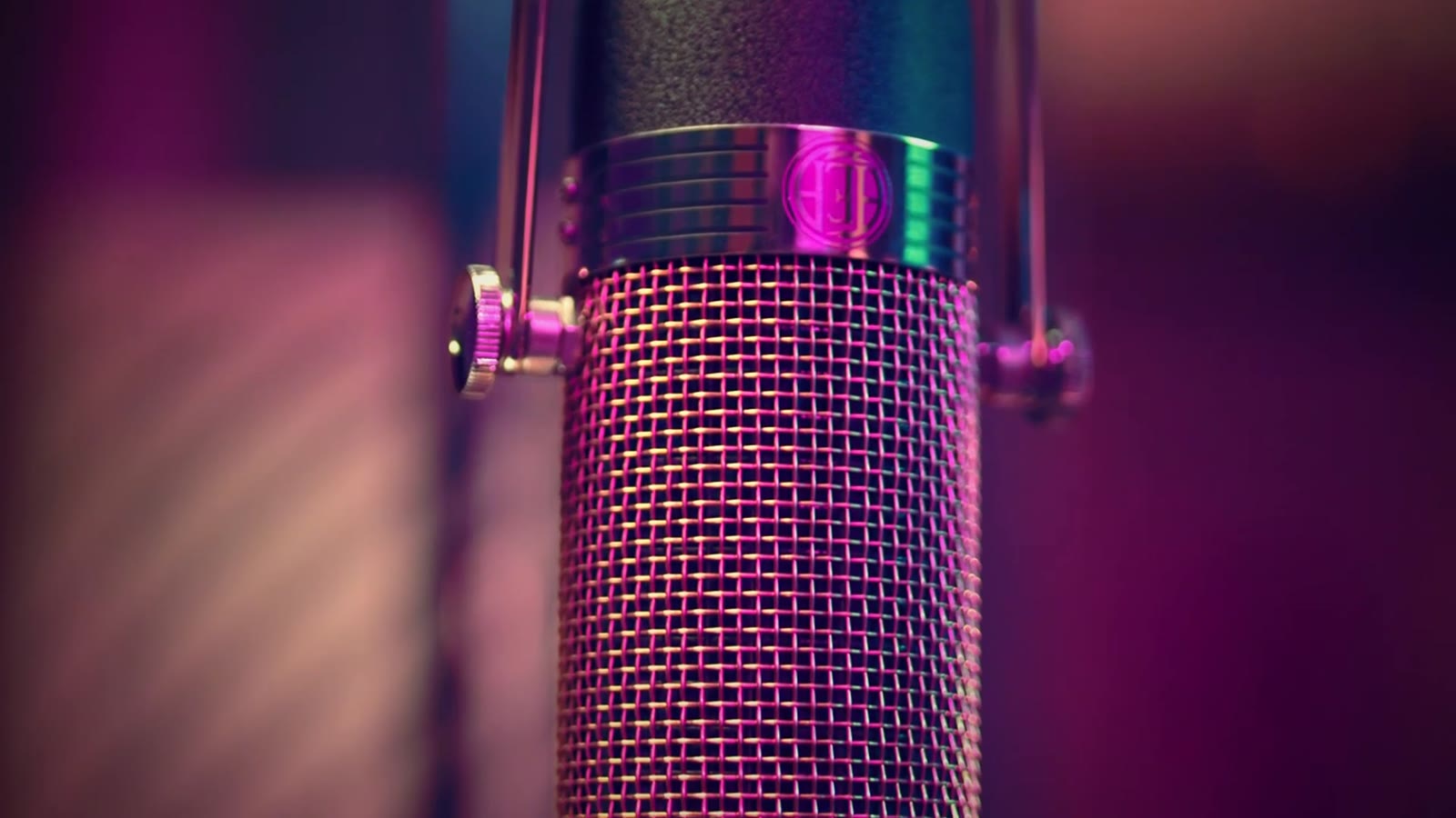 Großmembran-Mikrofon im Studio